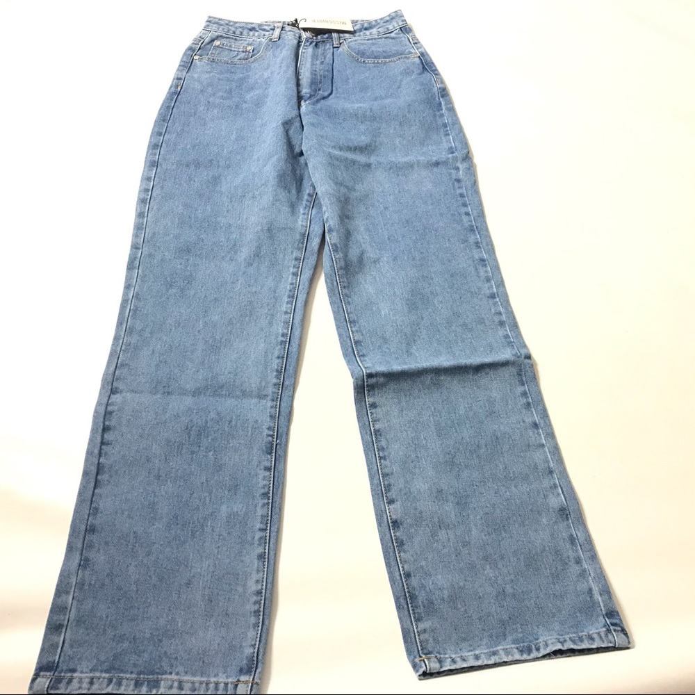 Missguided Lust Highrise Boyfriend Jean Women's Size 4 Denim Light Blue Denim